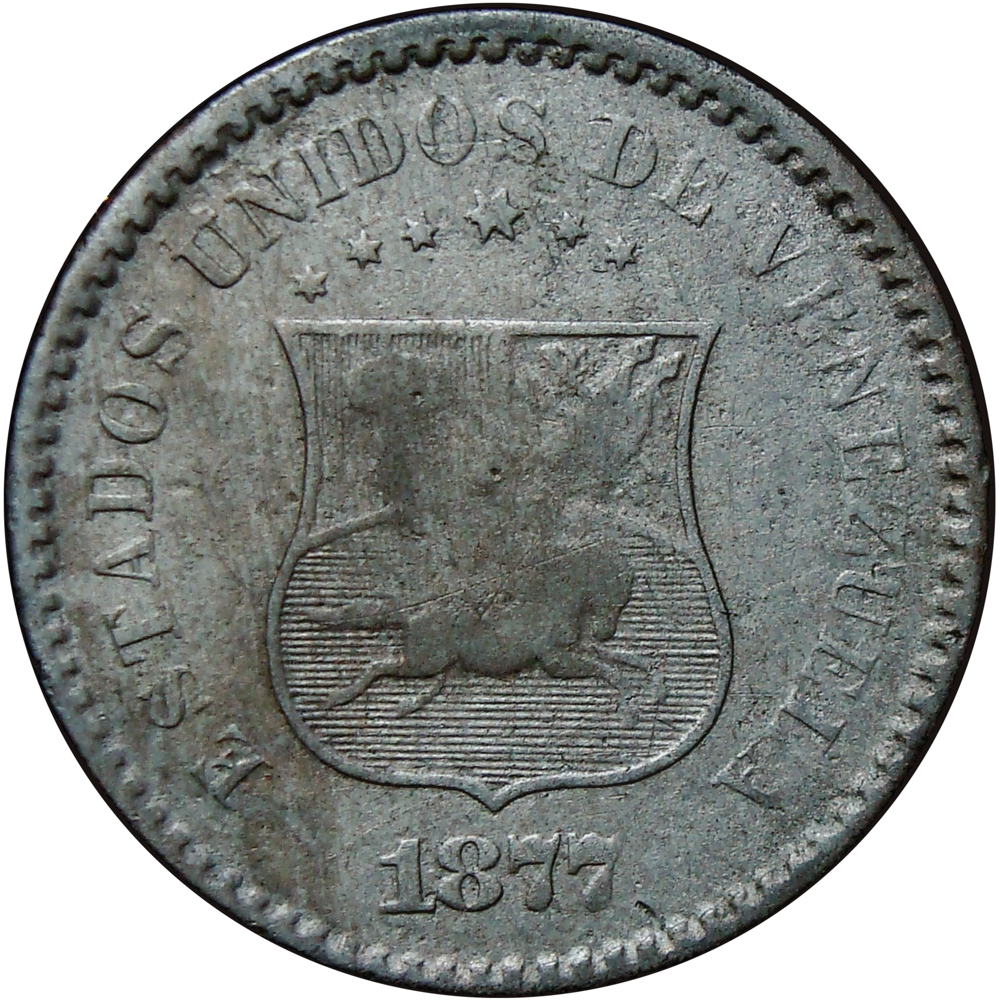 Venezuela Moneda Un Centavo 1877 - Puya - Numisfila