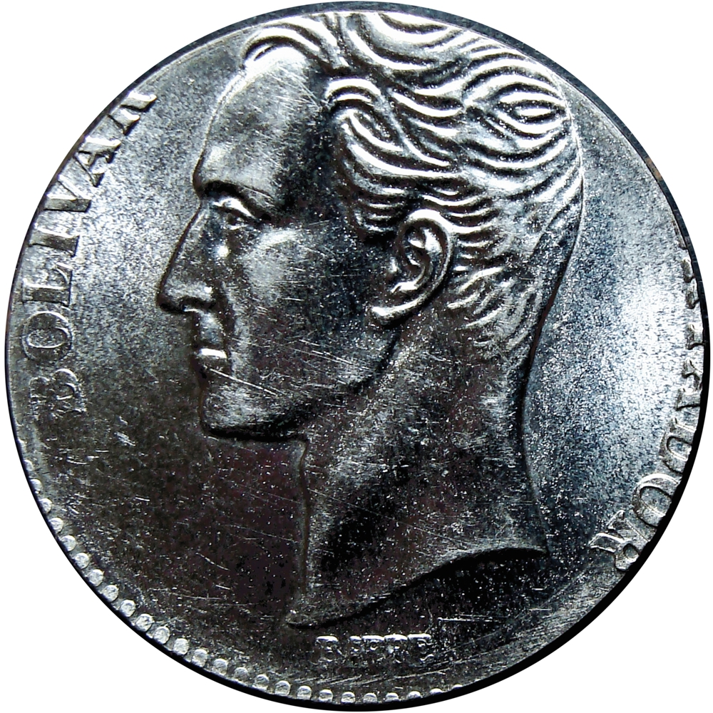 Error Moneda 2 Bolívares 1988 sobre Cospel Más Pequeño - Numisfila