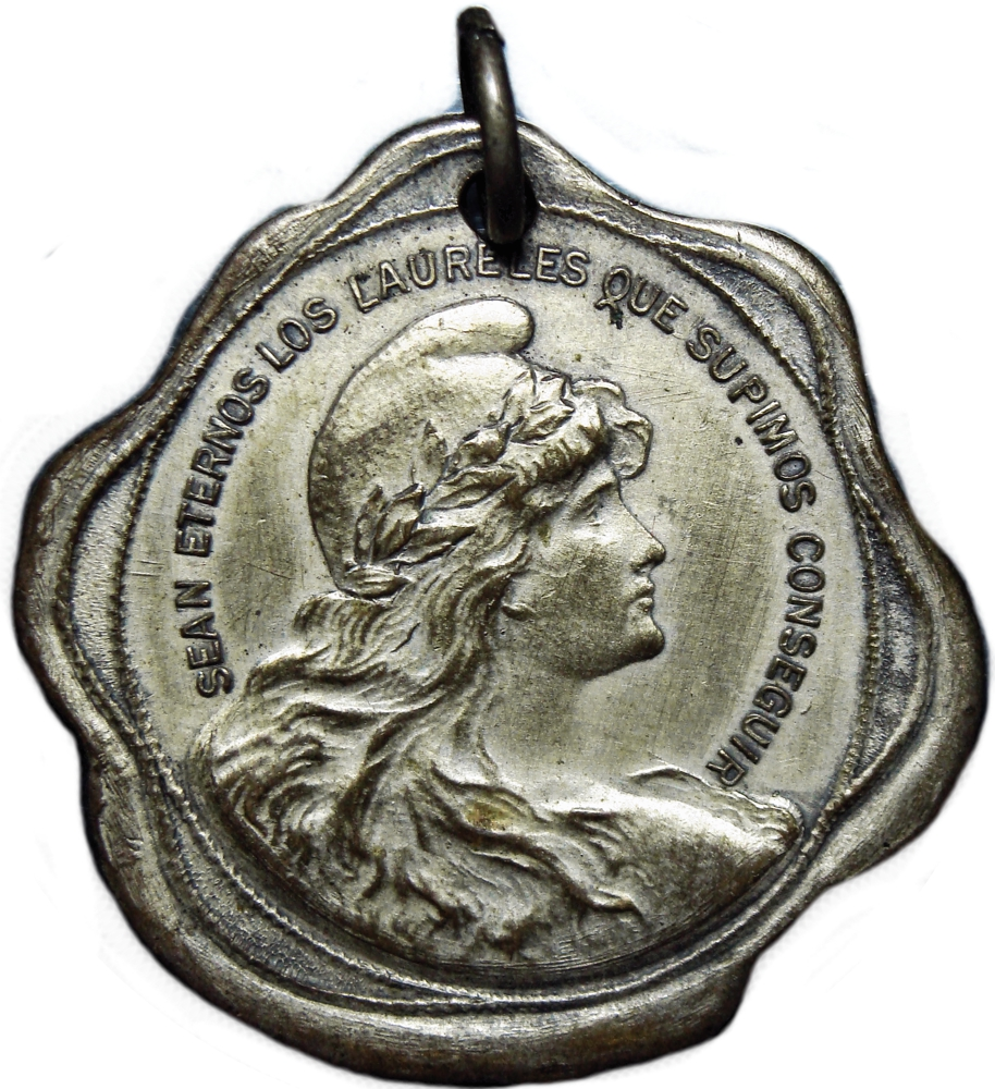 Argentina Medalla Colonía Española de Bolívar al Centenario en 1910 - Numisfila