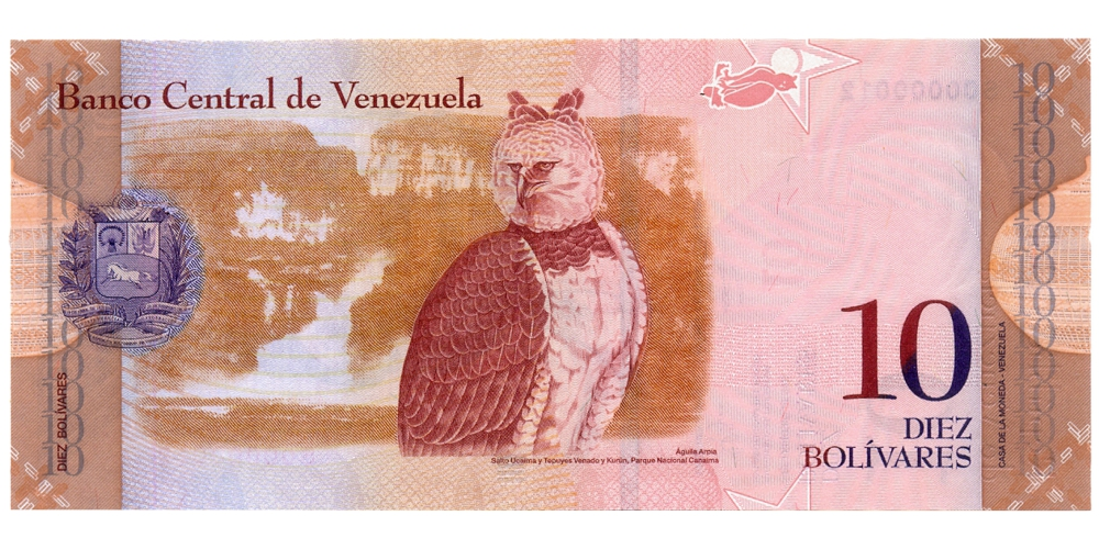 Billete 10 Bolívares 2011 S8 Seriales Bajos S00000012  - Numisfila