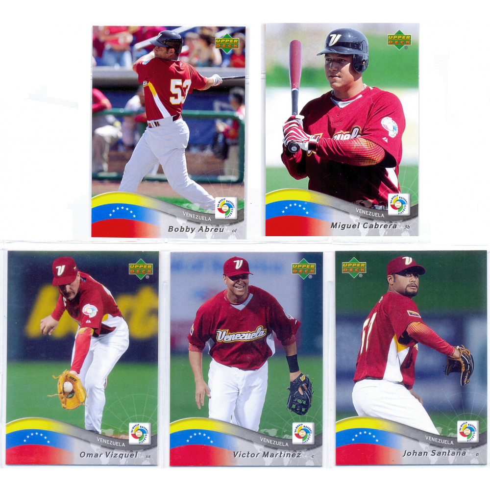 Set 5 Barajitas Clasico Mundial de Béisbol 2006 Venezuela   - Numisfila