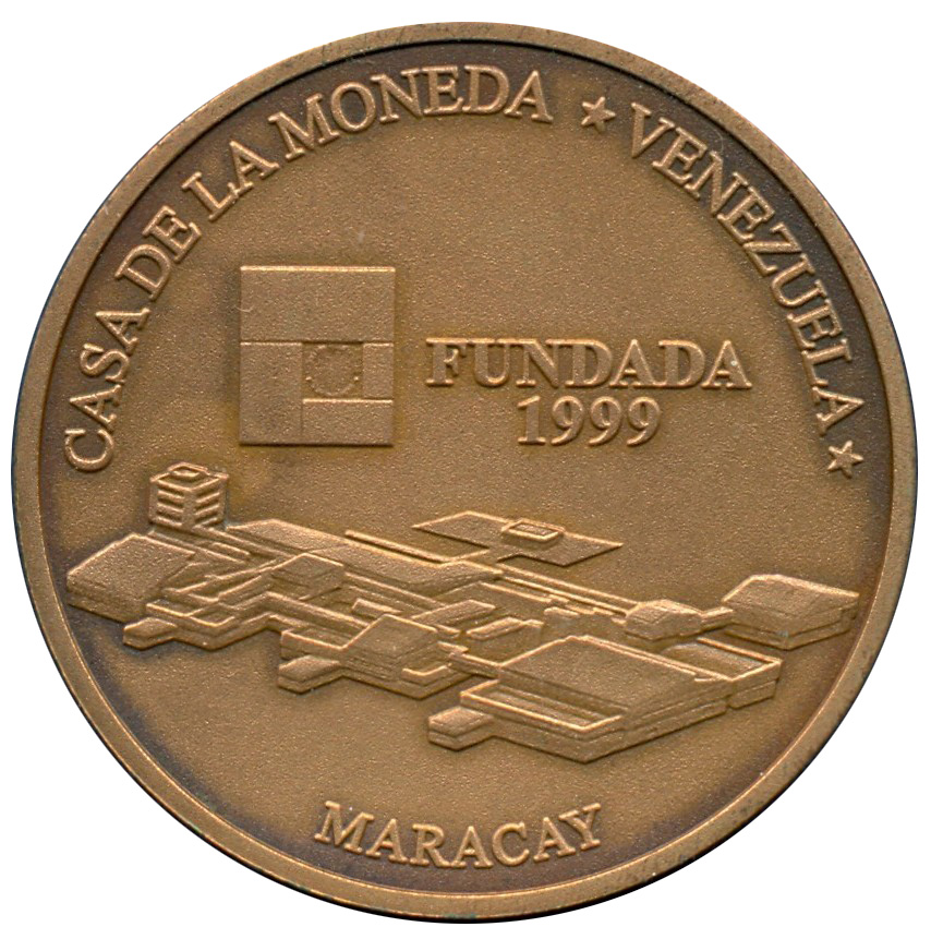 Moneda de Bronce 3000 Bolívares 2001 Casa de la Moneda Maracay - Numisfila