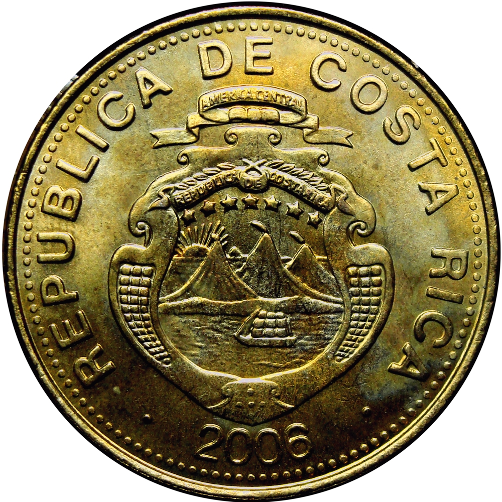 Moneda Costa Rica 100 Colones del 2006  - Numisfila