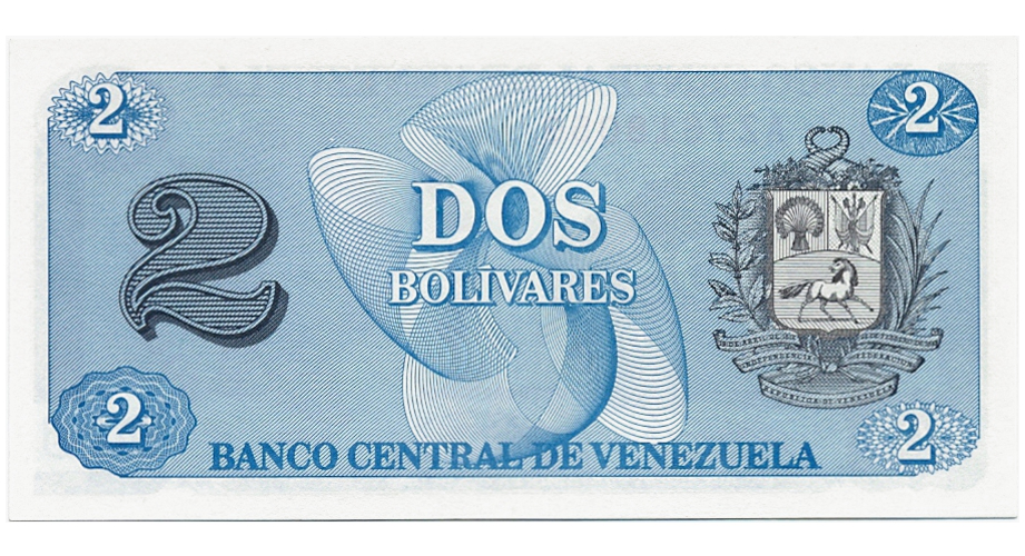 Billete 2 Bolívares - Tinoquito 1989 Difícil AZ7 Serial AZ7618046  - Numisfila