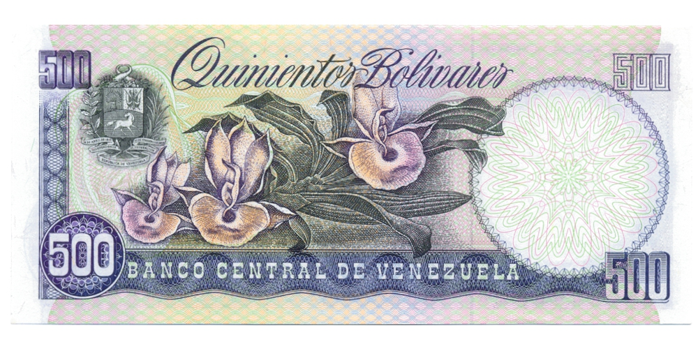 Reposición Billete 500 Bolívares 1998 Z8 Serial Z00005806  - Numisfila