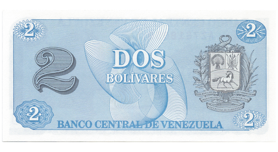 Billete 2 Bolívares - Tinoquito 1989 Difícil AZ7 Serial AZ7618059  - Numisfila