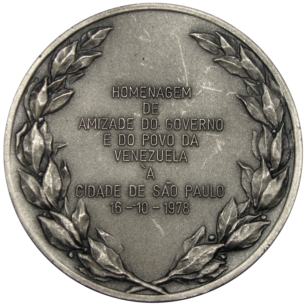 Medalla Francisco de Miranda Amistad entre Brasil y Venezuela 1978  - Numisfila