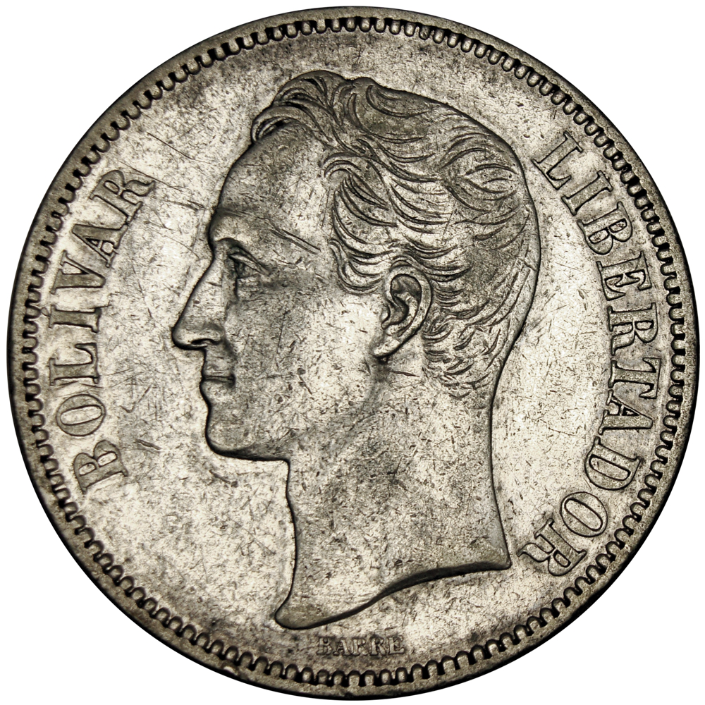 Moneda 5 Bolívares Fuerte 1902  - Numisfila