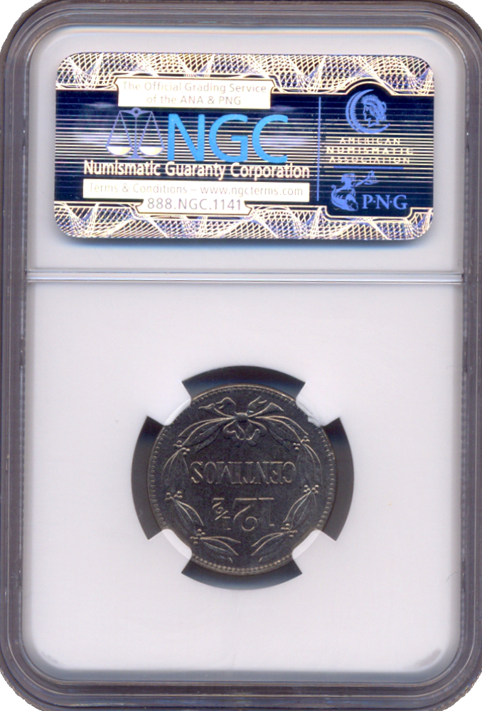 Moneda 12½ Céntimos - Locha 1958 Cápsula NGC MS 64  - Numisfila