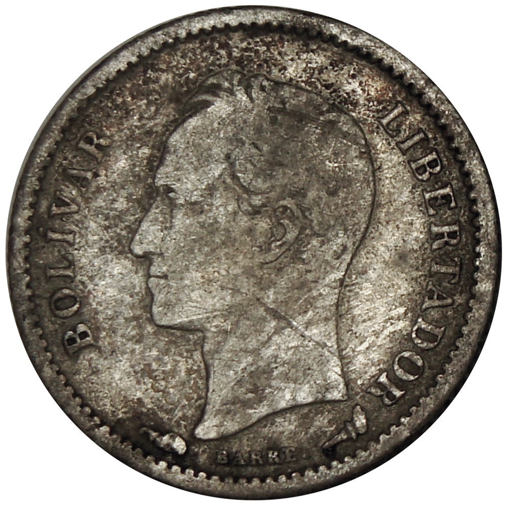 Moneda 25 Céntimos 1900 Medio - ¼ Bolívar  - Numisfila