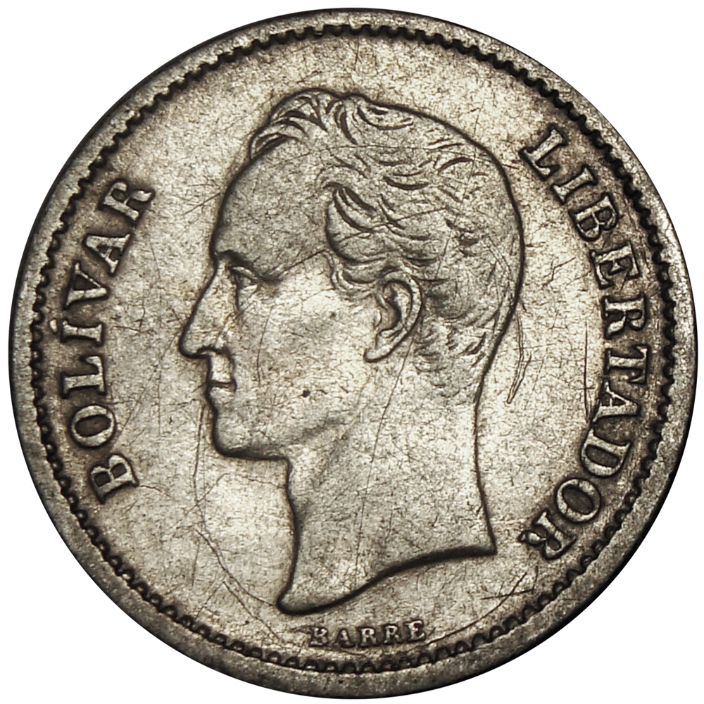 Real Moneda 50 Céntimos 1924 ½ Bolivar   - Numisfila