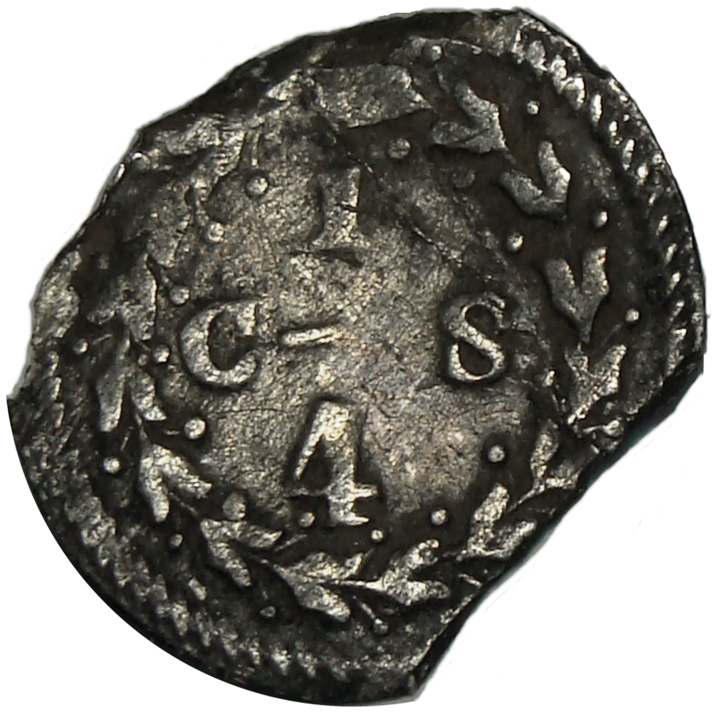 Gran Colombia Moneda ¼ Cuartillo de Plata 1829 Defectuoso Escaso  - Numisfila