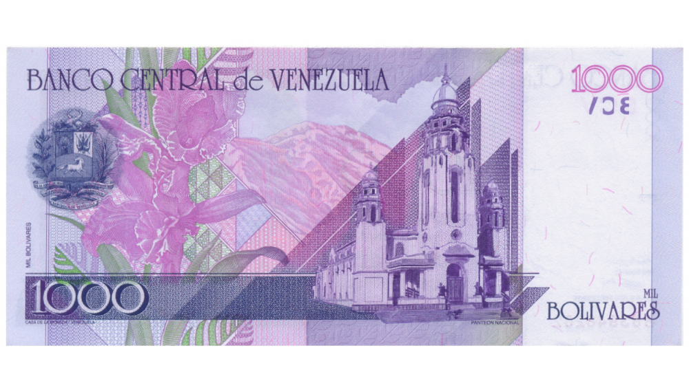 Paca 100 Billetes 1000 Bolívares 1998 B8 Seriales B63948201 - B63948300  - Numisfila