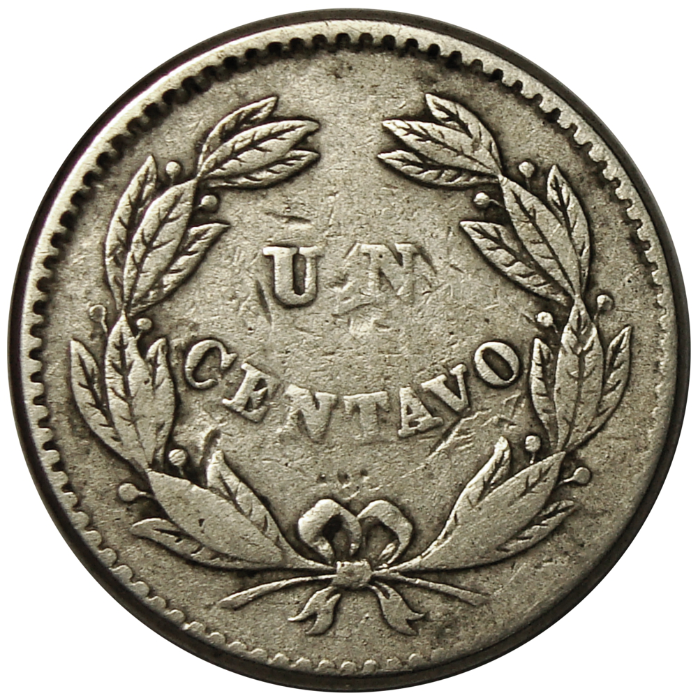 Moneda Un Centavo 1877 - Puya  - Numisfila