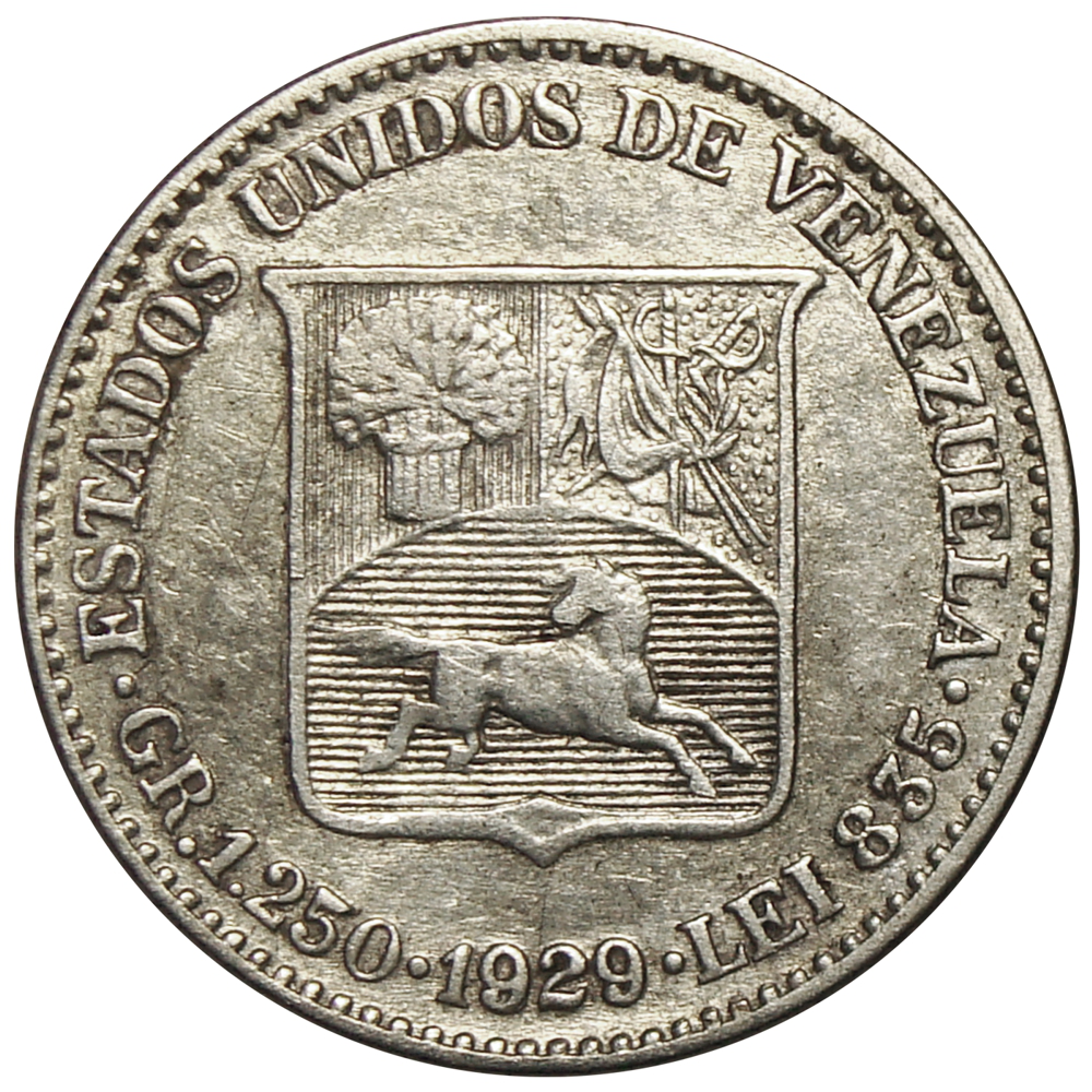 Moneda de Plata 25 Céntimos 1929 - Medio   - Numisfila