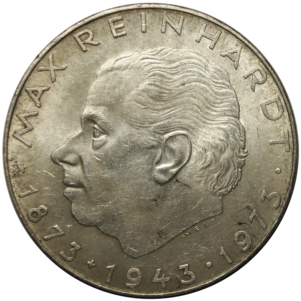 Moneda de Plata Austria 25 Schilling 1973 Max Reinhardt - Numisfila