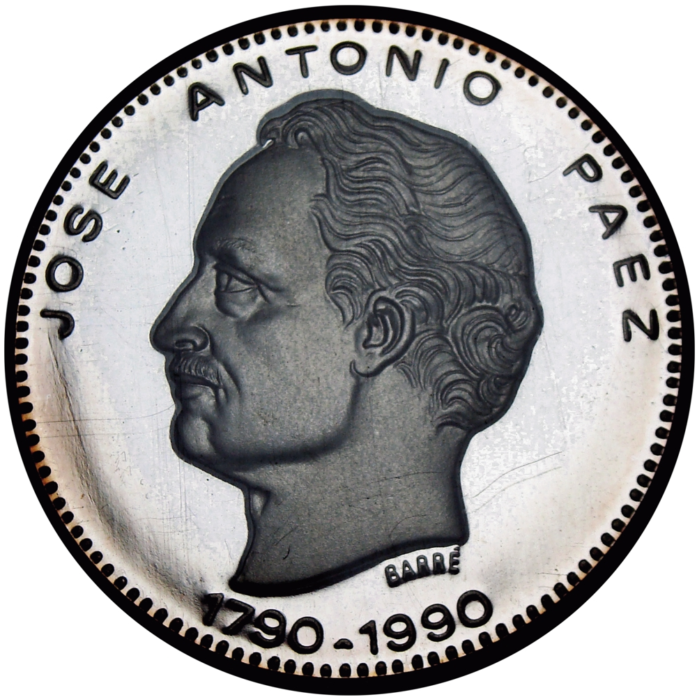 Moneda 500 Bolívares Páez 1990 NGC PF 69 Ultra Cameo   - Numisfila