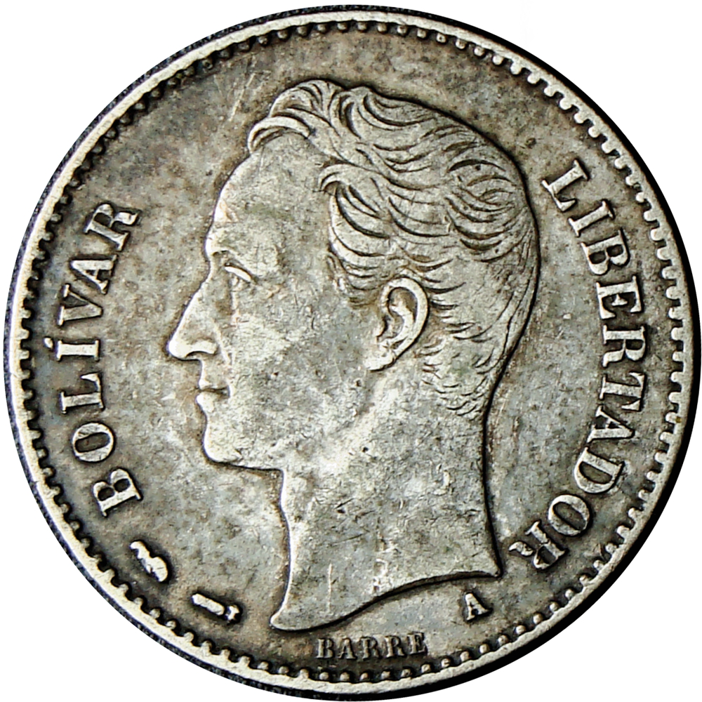 Moneda de Plata 1 Bolívar 1893  - Numisfila