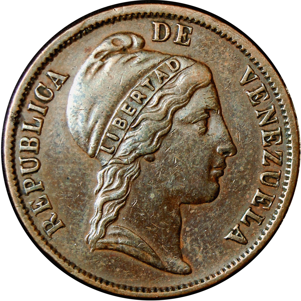 Moneda Centavo Monaguero 1852 Libertad No Heaton 30.5 mm - Numisfila