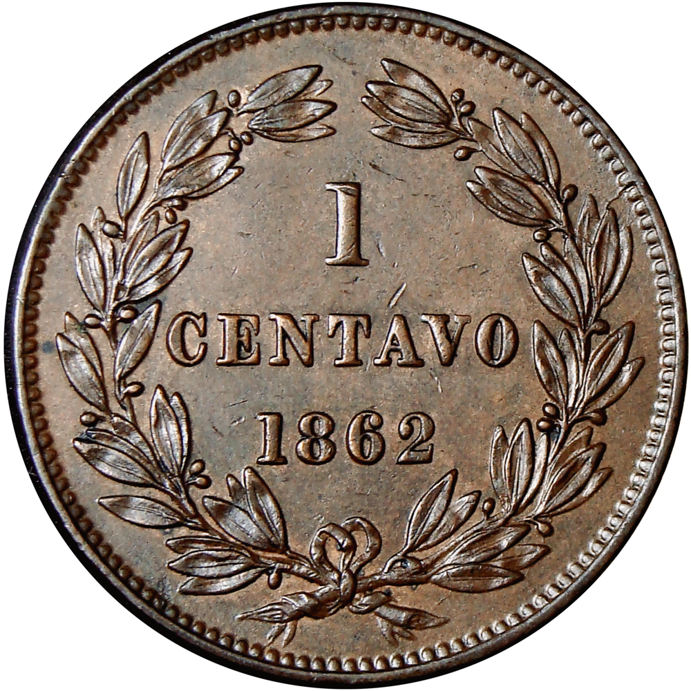 Moneda Centavo Monaguero 1862 Libertad  - Numisfila