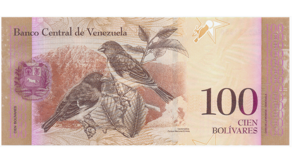 Capicúa AN65333356 Billete 100 Bolívares 2015  - Numisfila