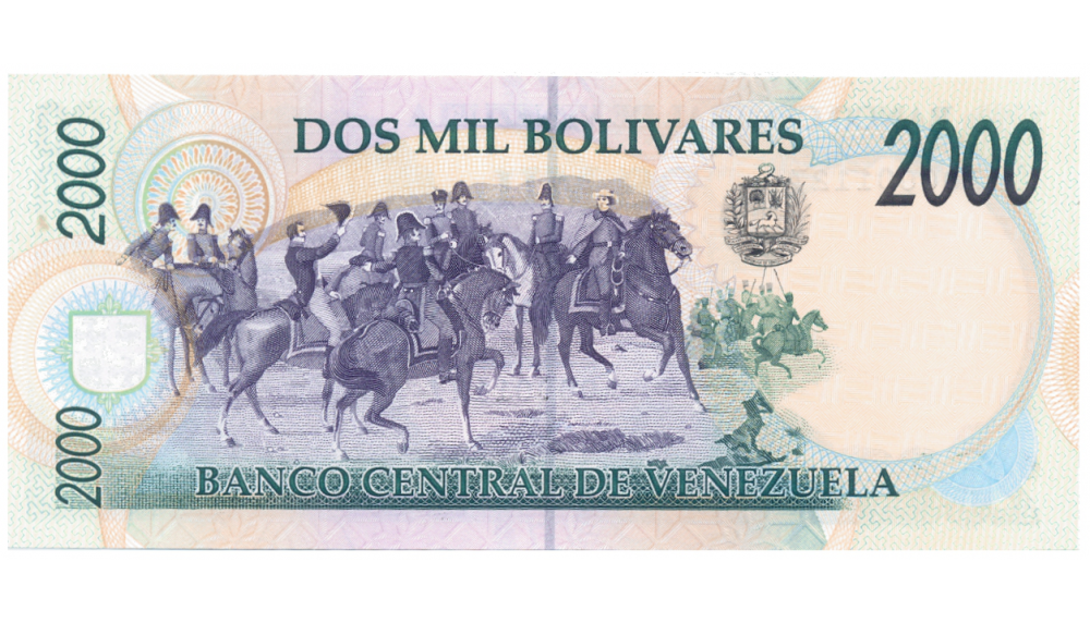1ra Emisión Billete 2000 Bolívares 1994 Serial Bajo A00001127  - Numisfila