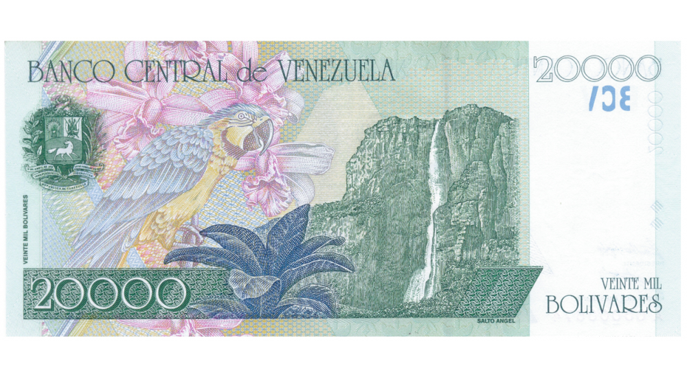 Billete 20000 Bolívares 1998 A8 Serial Bajo A00000674  - Numisfila