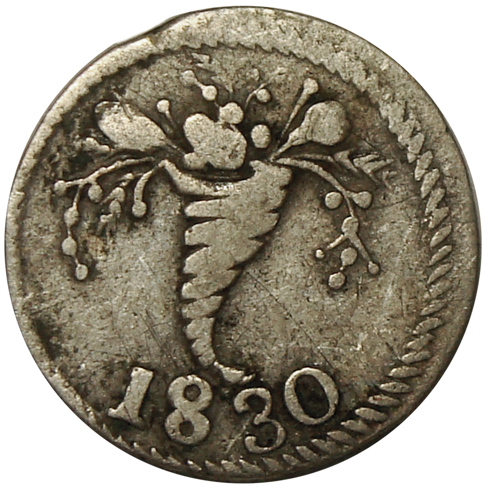 Gran Colombia Moneda ¼ Real de Plata 1830 Cornucopia - Numisfila