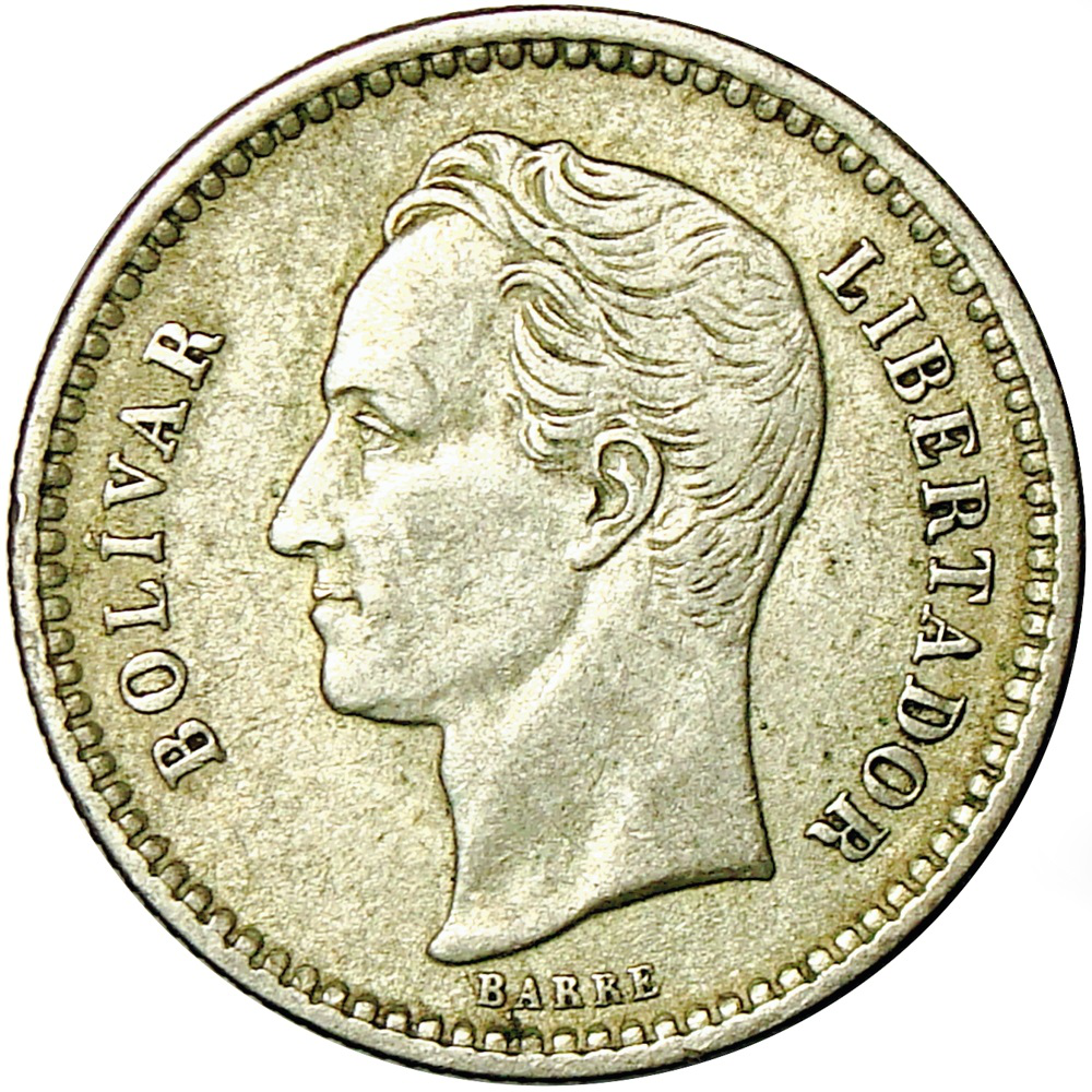 Real Moneda 50 Céntimos 1924 ½ Bolivar   - Numisfila