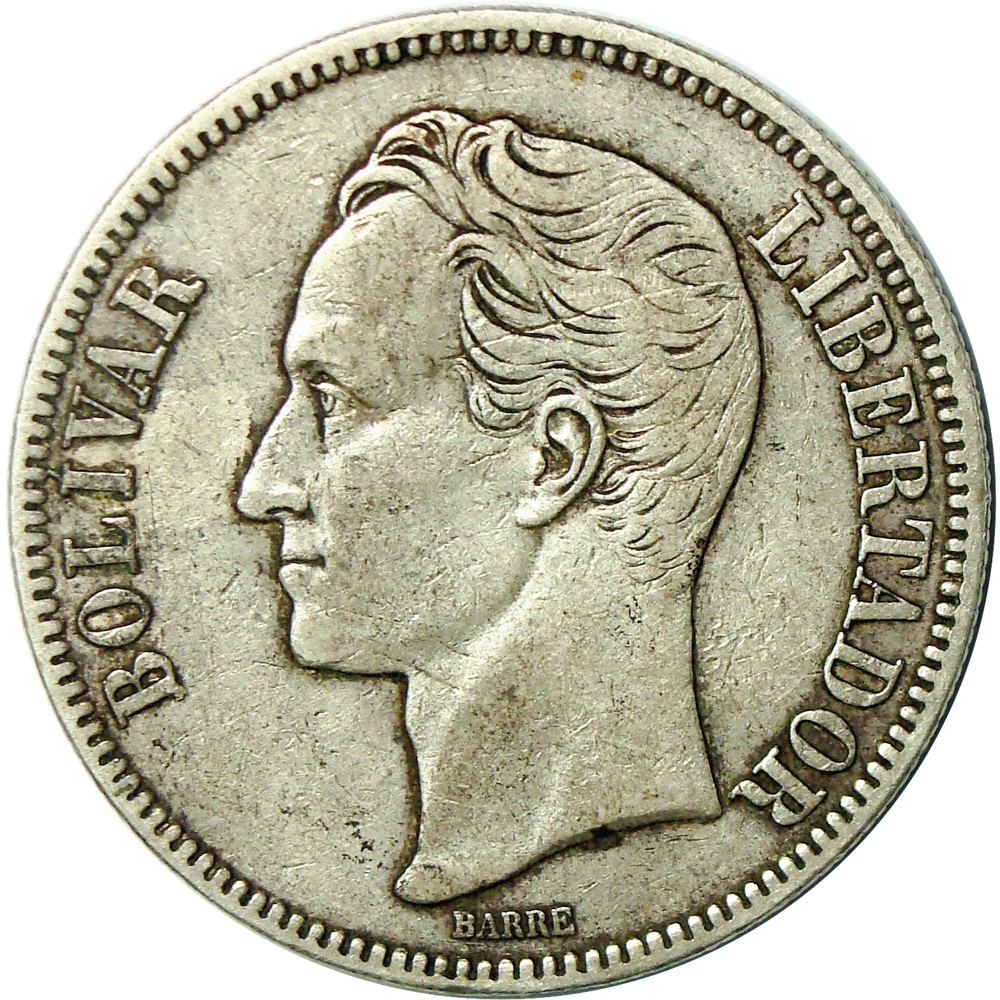 Moneda de Plata 5 Bolívares - Fuerte 1903  - Numisfila
