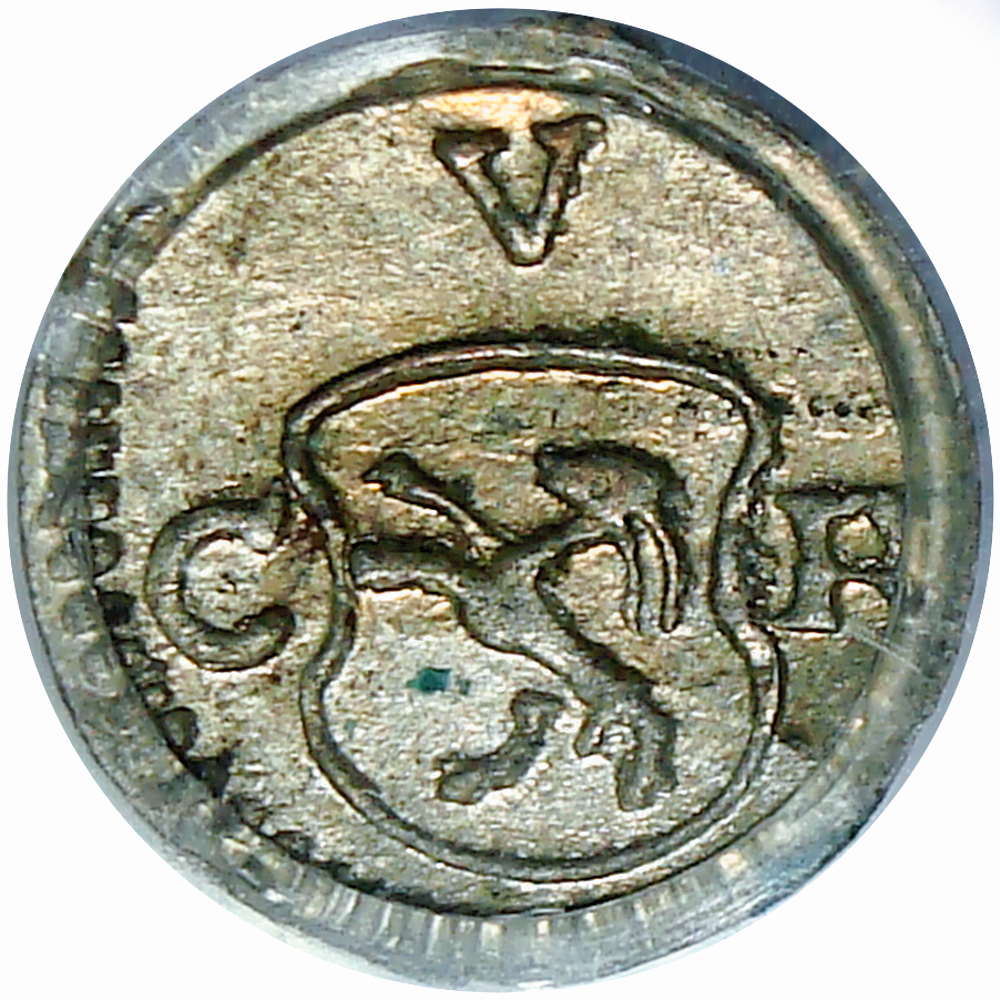 Moneda Suiza Ciudad Chur Pfenning - Penique 1675/1700 PCGS MS63  - Numisfila