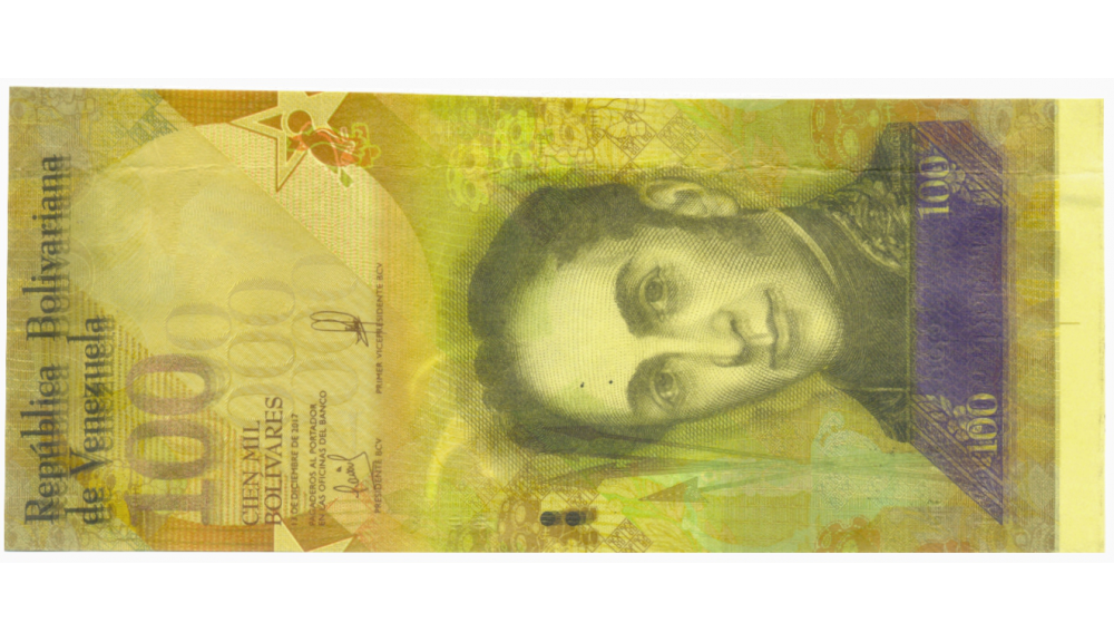 Prueba Impresión 100 Mil Bolívares 2017  - Numisfila