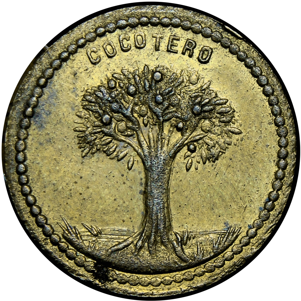 Ficha Hacienda Cocotero J. L. Gorrondona ½ Real - Numisfila