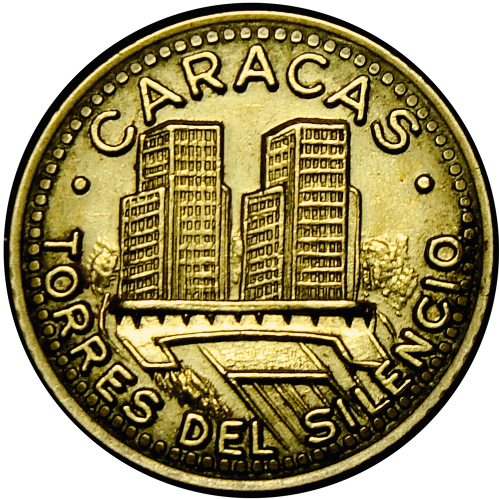 Medalla de Oro Torres del Silencio 1963 Paisajes Famosos de Venezuela Italcambio 1,5 g  - Numisfila