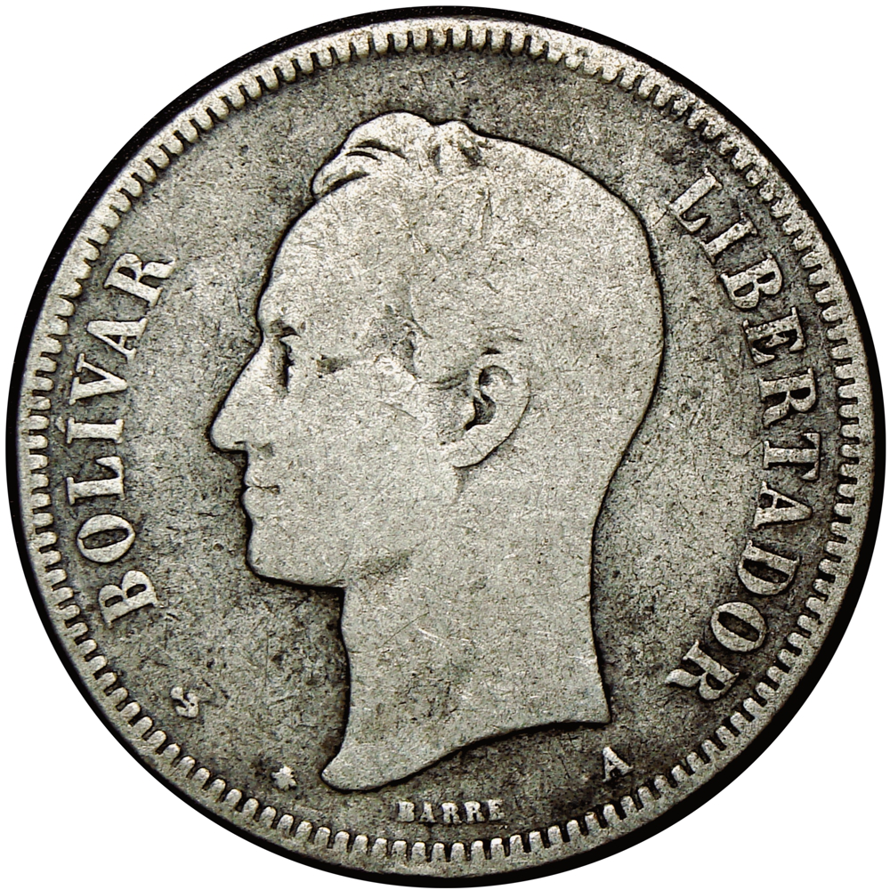 Moneda 50 Centavos 1873 - 5 Reales o Bamba  - Numisfila