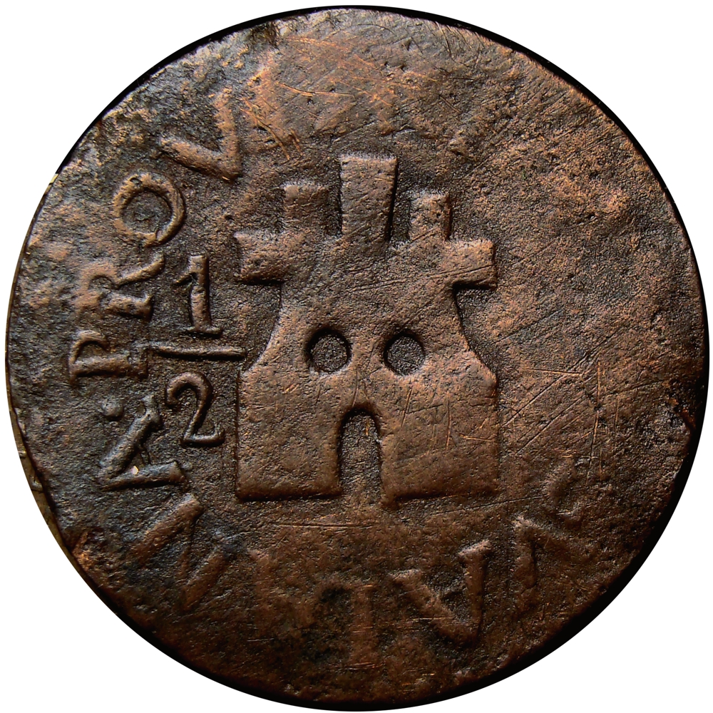 Moneda Provincia Guayana ½ Real (1814) - Numisfila