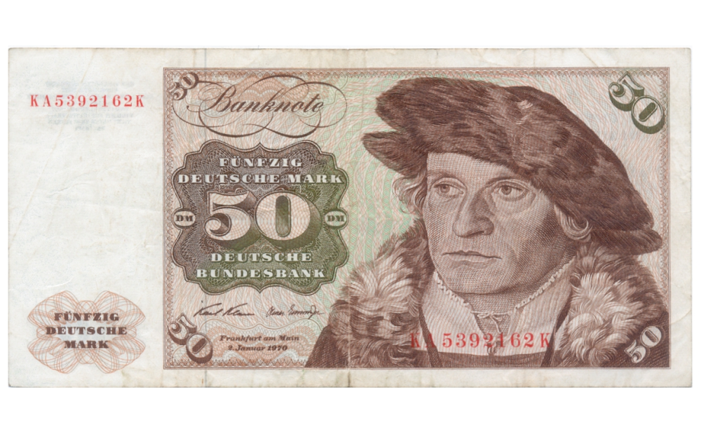 Billete Alemania 50 Deutsche Mark 1970 Hans Urmiller  - Numisfila