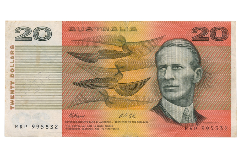 Billete Australia 20 Dolares 1991-1993 Smithy y Hargrave - Numisfila