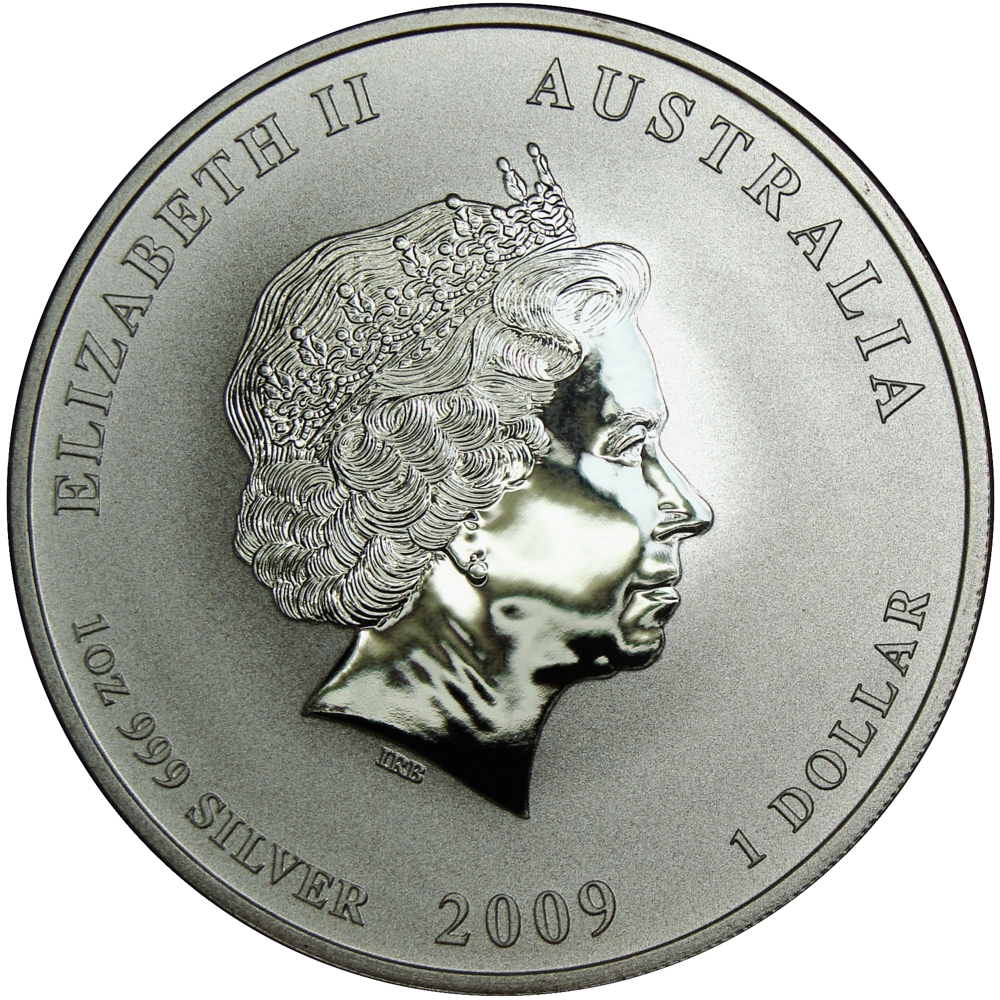 Año del Buey Moneda de Plata Australia Dollar 2009   - Numisfila