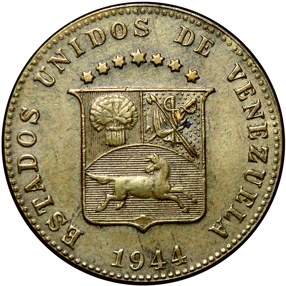 Moneda 12½ Céntimos 1944 Locha Amarilla  - Numisfila