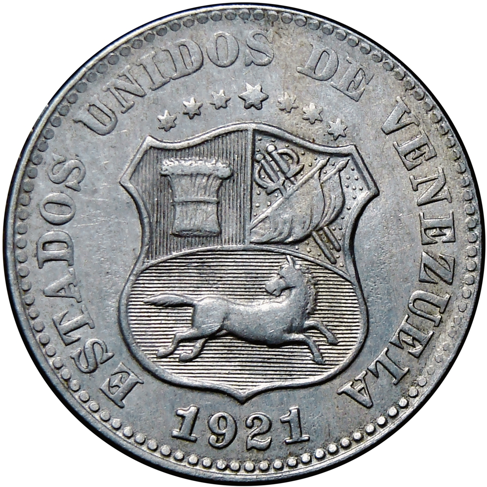 Venezuela Moneda 5 Céntimos Difícil 1921 - Puya - Numisfila