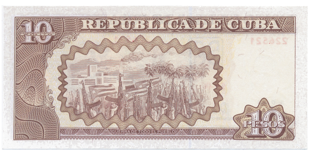 Billete Cuba 10 Pesos 2008  - Numisfila