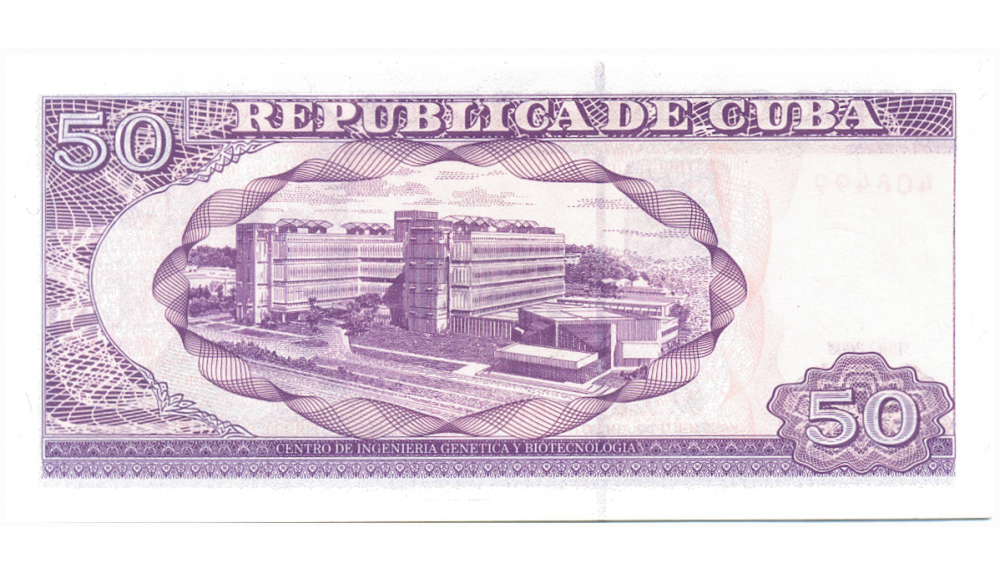 Billete Cuba 50 Pesos 2002 - 2008  Calixto García Iñiguez   - Numisfila