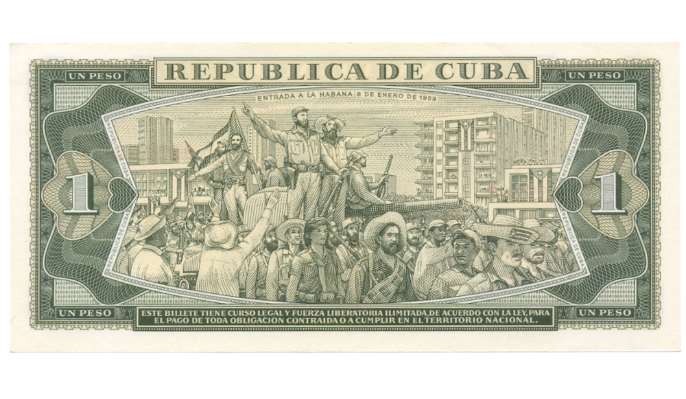 Billete Cuba 1 Peso 1968-1970 José Martí  - Numisfila