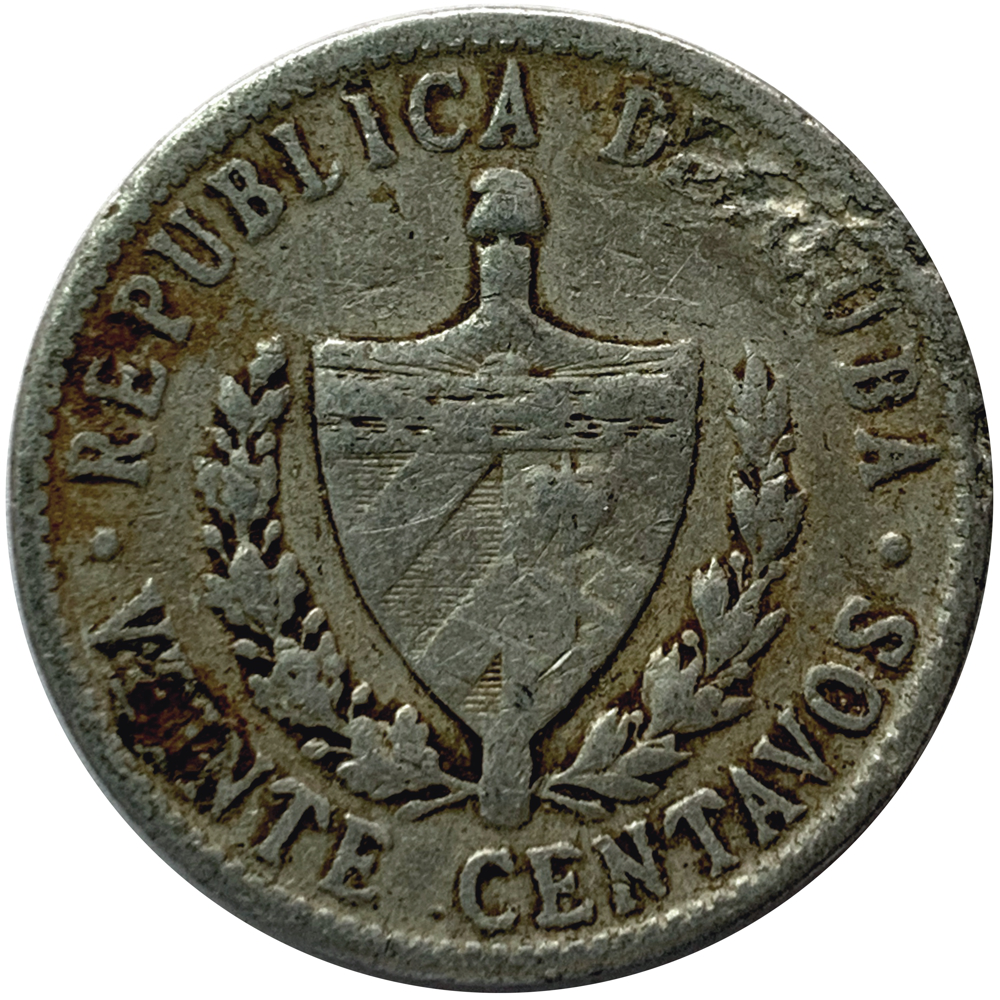 Moneda Cuba 20 Centavos 1969  - Numisfila