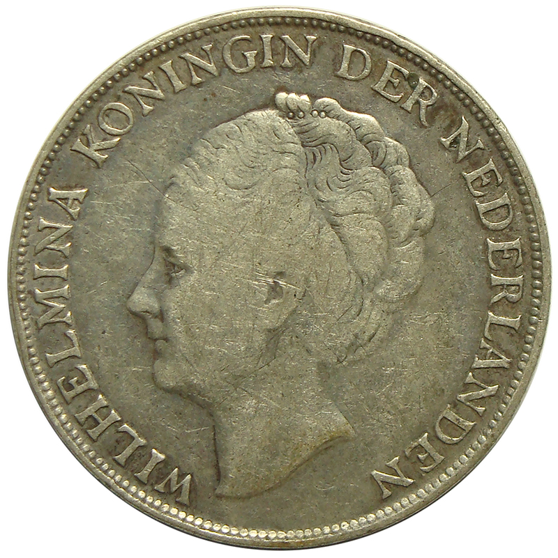 Moneda Curazao 1 Gulden 1944  - Numisfila
