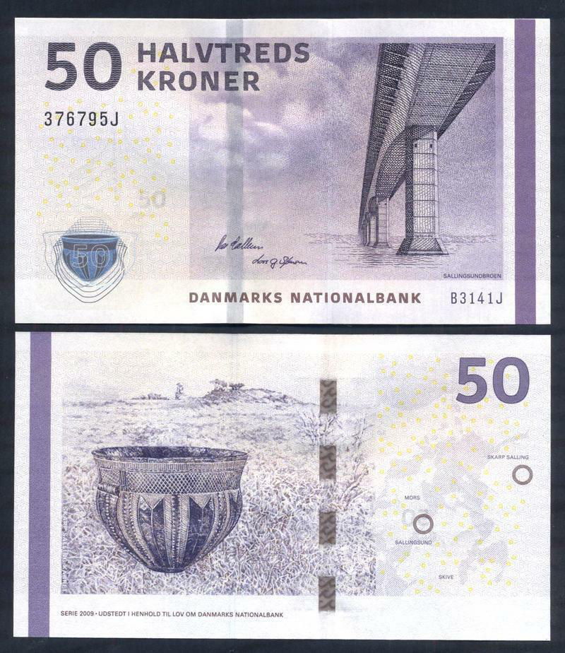 Billete Dinamarca 50 Kroner 2014 - Numisfila