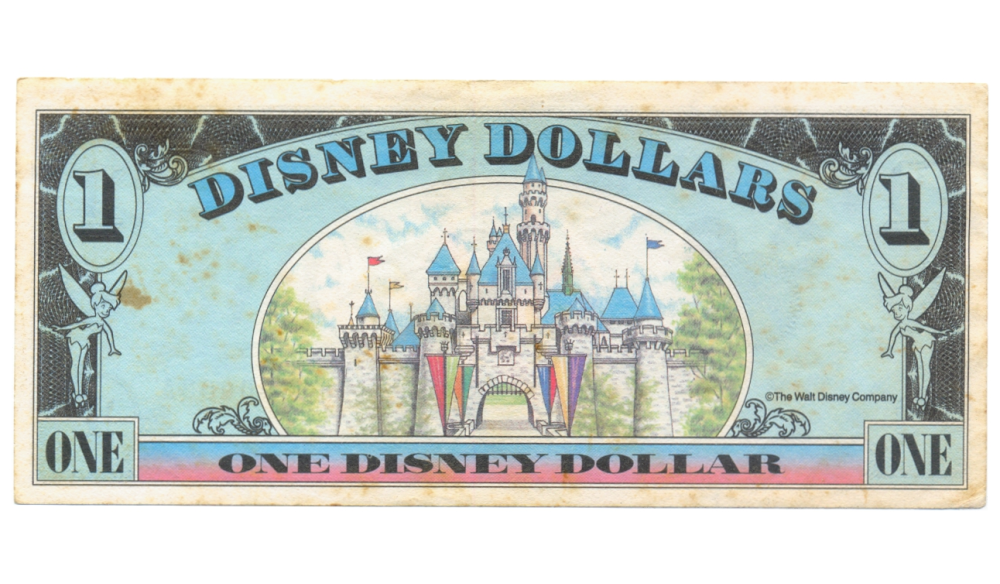 Billete Disney 1 Dólar 1990 Mickey Mouse  - Numisfila