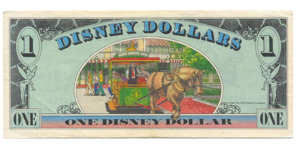 Billete Disney 1 Dollar 1988 Mickey Mouse   - Numisfila