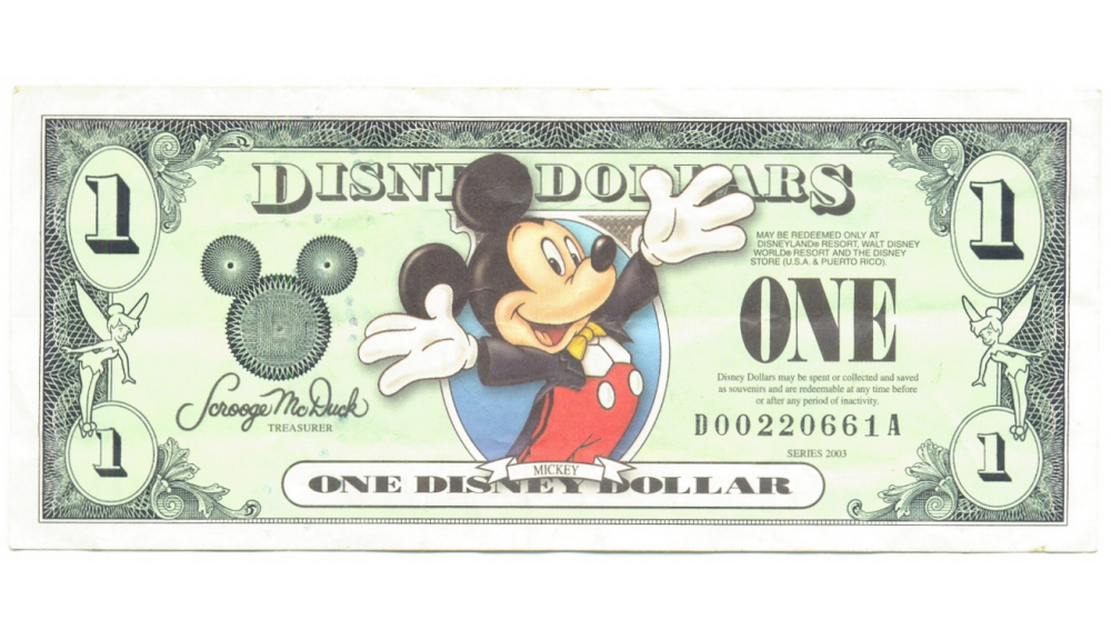 Billete Disney 1 Dolar 2003 Mickey Mouse D  - Numisfila